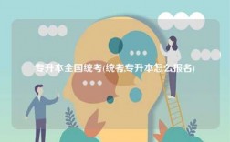專升本全國統(tǒng)考(統(tǒng)考專升本怎么報名)