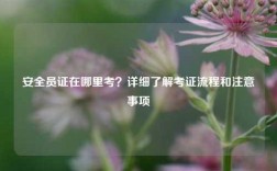 安全員證在哪里考？詳細了解考證流程和注意事項