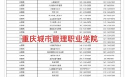 重慶城市管理職業(yè)學院錄取分數(shù)線