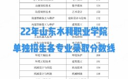 山東水利職業(yè)學院分數(shù)線