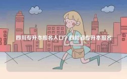四川專升本報(bào)名入口？四川省專升本報(bào)名