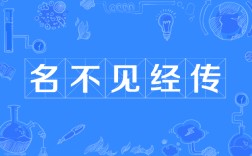 名不見經(jīng)傳的意思