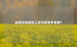 國家安監(jiān)局電工證究竟有多重要？