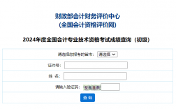 全國會(huì)計(jì)資格評(píng)價(jià)網(wǎng)考試成績查詢
