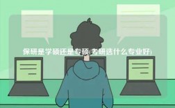 保研是學(xué)碩還是專碩(考研選什么專業(yè)好)