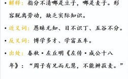 不辨菽麥?zhǔn)鞘裁匆馑糭近義詞_來源