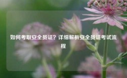 如何考取安全員證？詳細(xì)解析安全員證考試流程