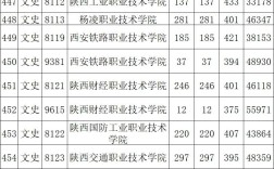 2024年陜西?？茖W校排名及分數(shù)線