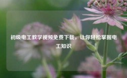 初級電工教學(xué)視頻免費(fèi)下載，讓你輕松掌握電工知識