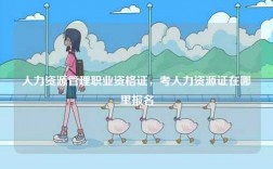 人力資源管理職業(yè)資格證，考人力資源證在哪里報(bào)名