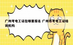 廣州考電工證在哪里報(bào)名 廣州市考電工證培訓(xùn)機(jī)構(gòu)