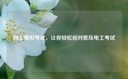 網(wǎng)上模擬考試，讓你輕松應對低壓電工考試