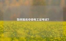 如何報(bào)名中級(jí)電工證考試？