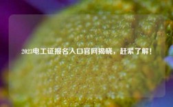 2023電工證報名入口官網(wǎng)揭曉，趕緊了解！