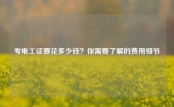 考電工證要花多少錢？你需要了解的費(fèi)用細(xì)節(jié)
