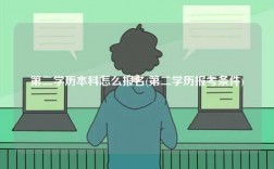 第二學(xué)歷本科怎么報名(第二學(xué)歷報考條件)
