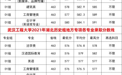 武漢工程大學分數(shù)線