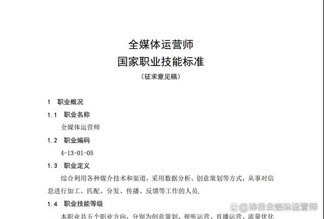 全媒體運營師標(biāo)準(zhǔn)(運營師是干嘛的)-圖1