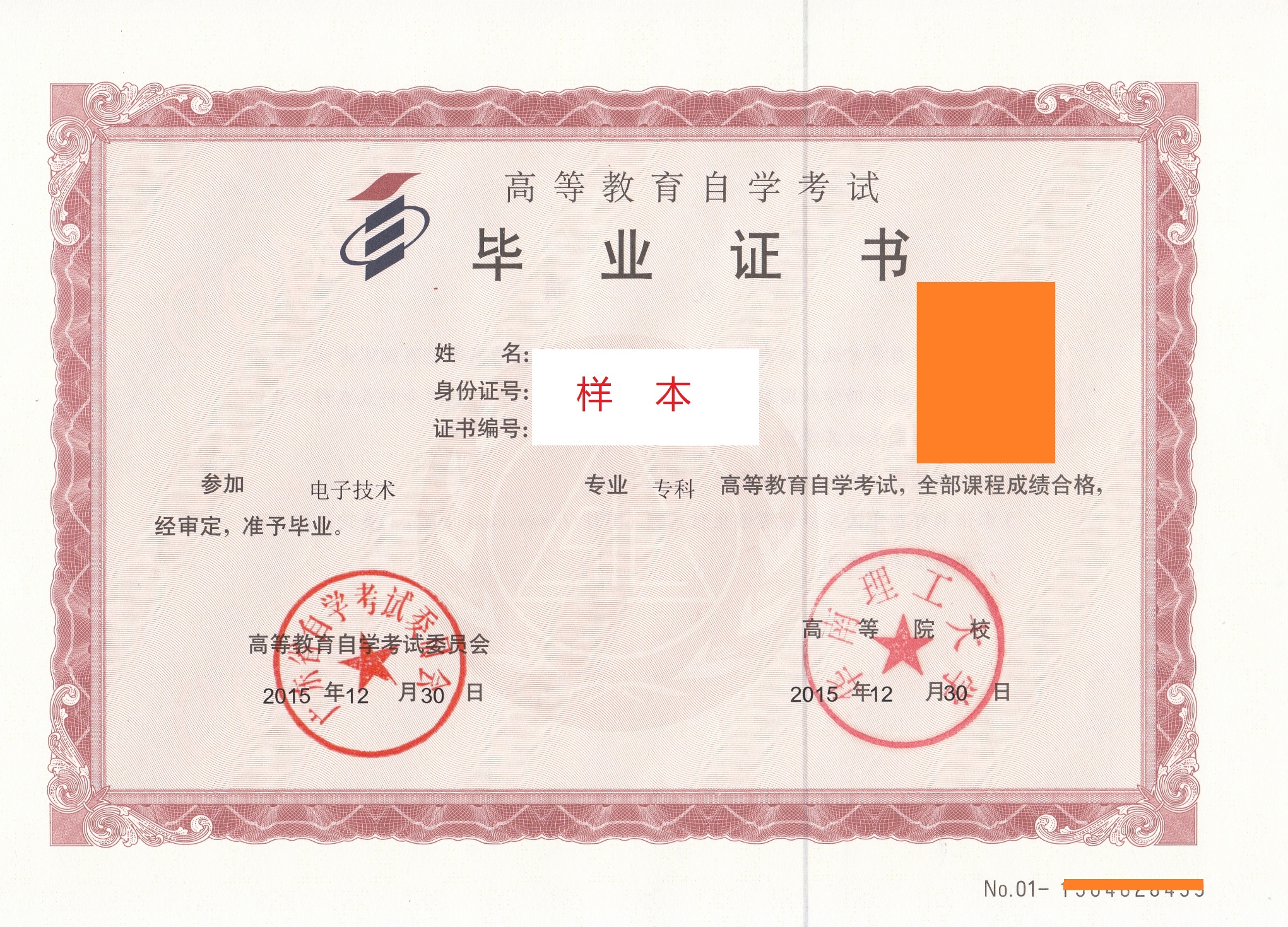 高等教育自學(xué)考試畢業(yè)證書有用嗎(怎么買一個學(xué)信網(wǎng)可查的大專)-圖1