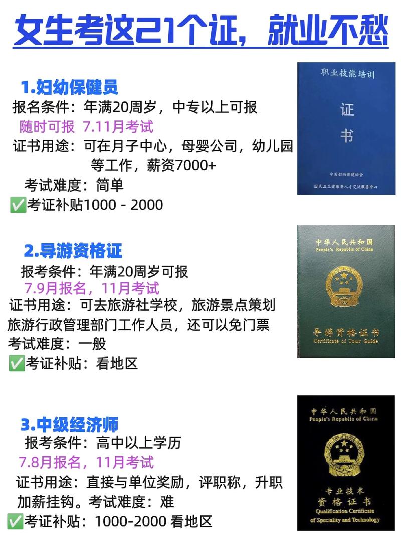 女生零基礎(chǔ)可以考什么證(女生可以考什么證書(shū)比較實(shí)用)-圖1