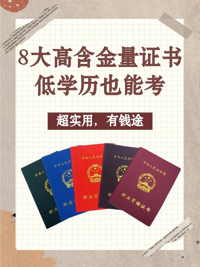 低學(xué)歷含金量高的證書(shū)(適合低學(xué)歷考的證書(shū))-圖1