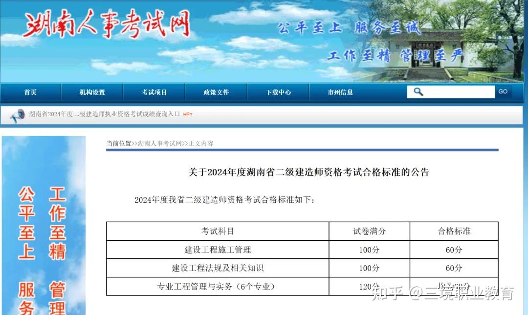 2024年浙江二建合格分數(shù)線(考試時間2024)-圖1