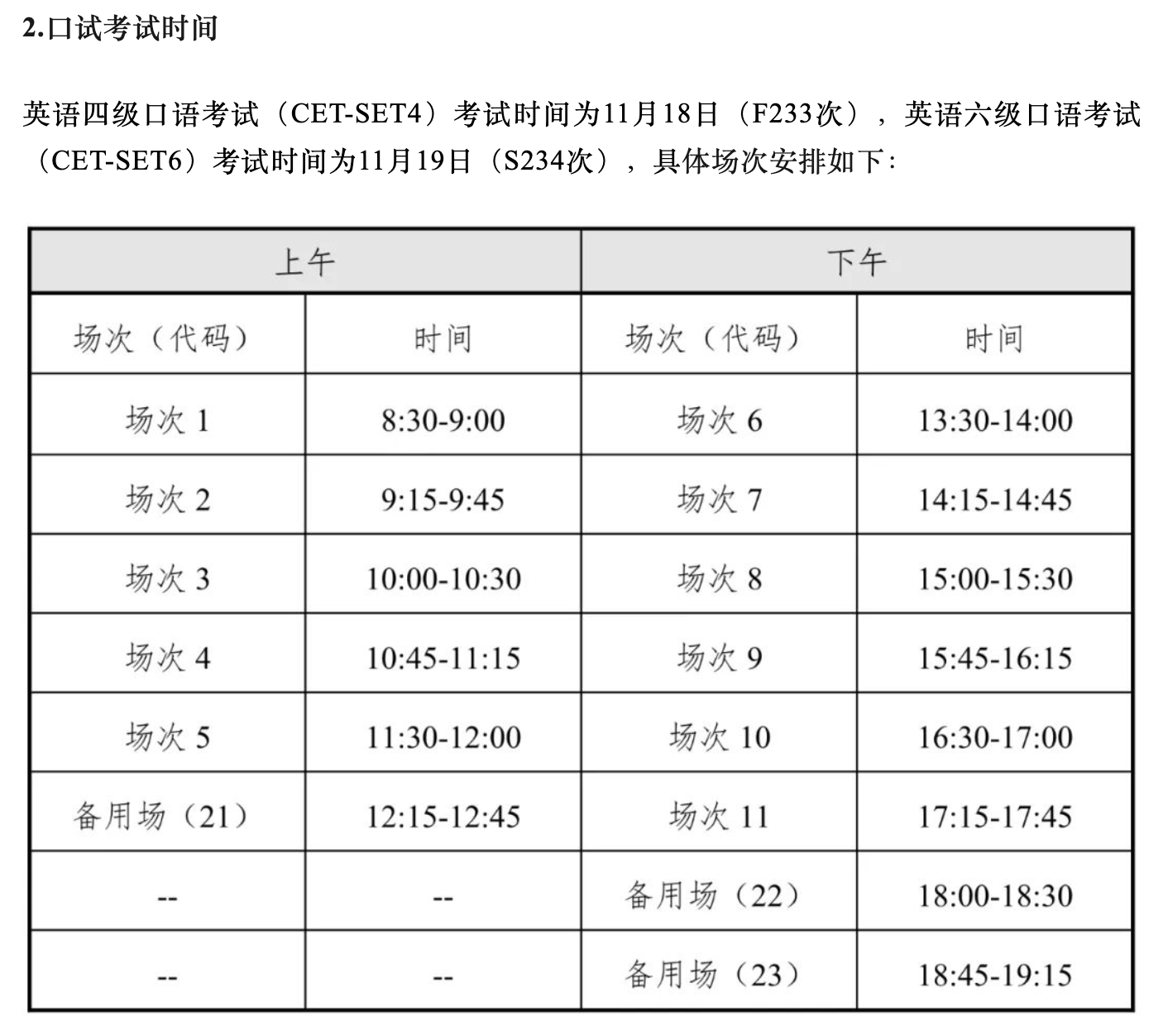 六級考試時(shí)間12月(是幾號考試)-圖1