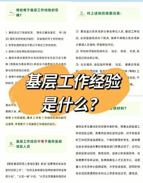 基層工作經(jīng)驗是指哪些-圖1