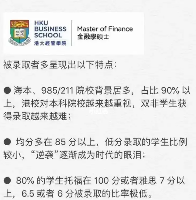 港大金融碩士課程要求是什么？高嗎？-圖1