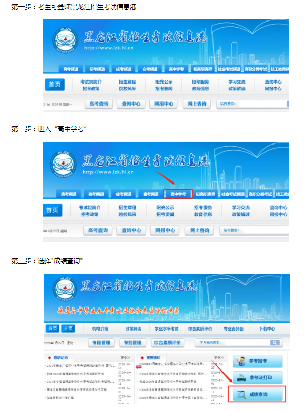 龍招港官網(wǎng)黑龍江省成績(jī)查詢?nèi)肟趆ttps://www.lzk.hl.cn-圖1