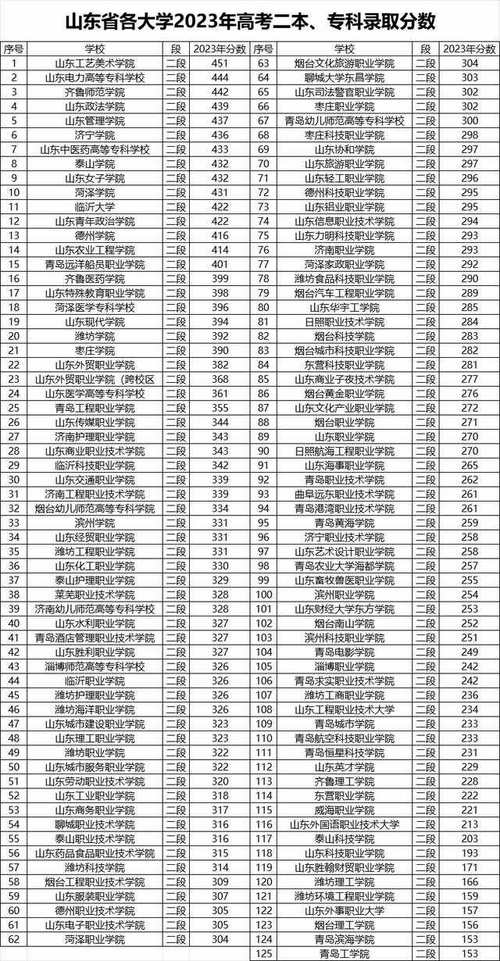 2024山東省高考位次對應(yīng)大學(xué)-圖1