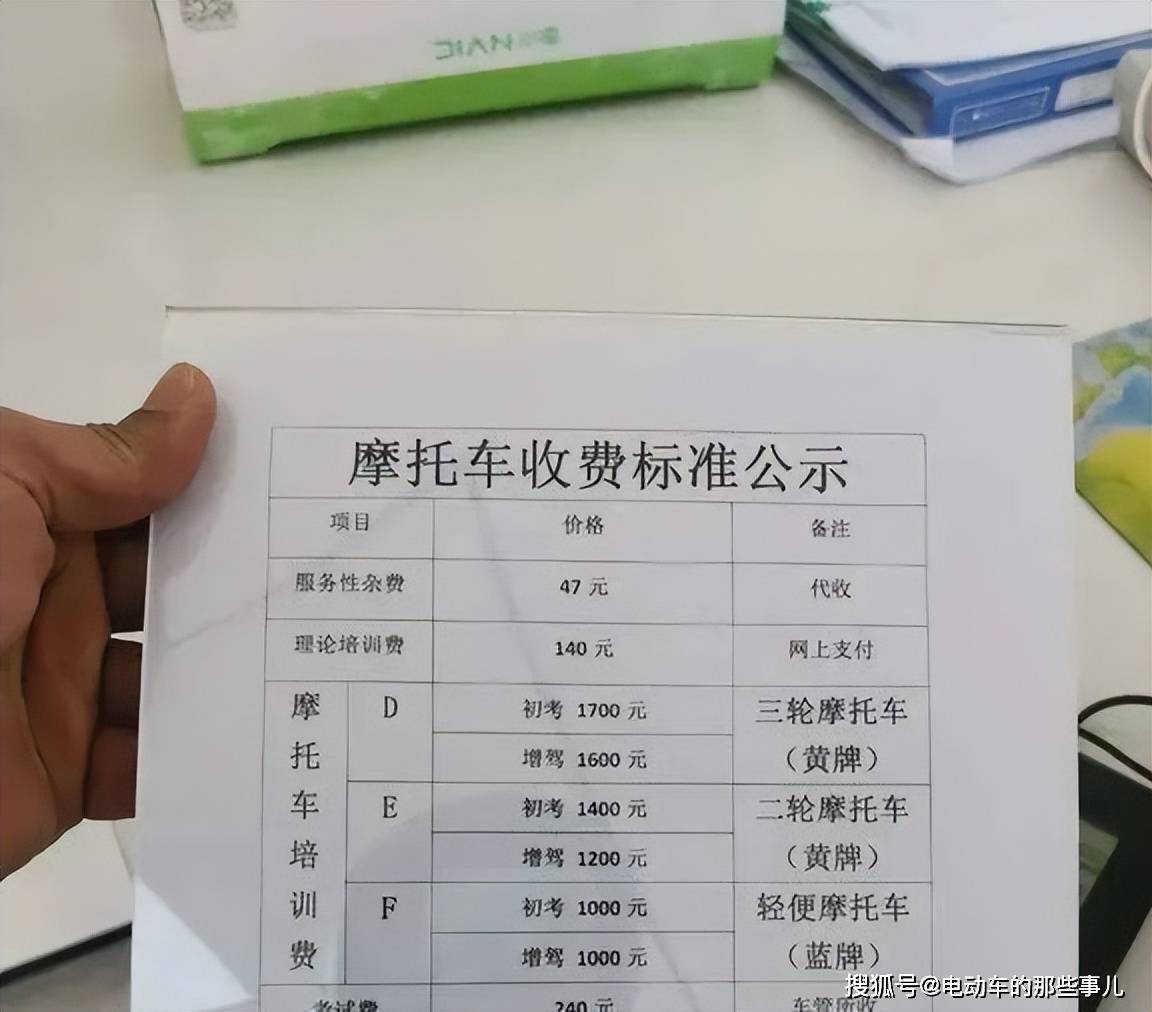 學(xué)摩托車駕駛證需要多少錢-圖1