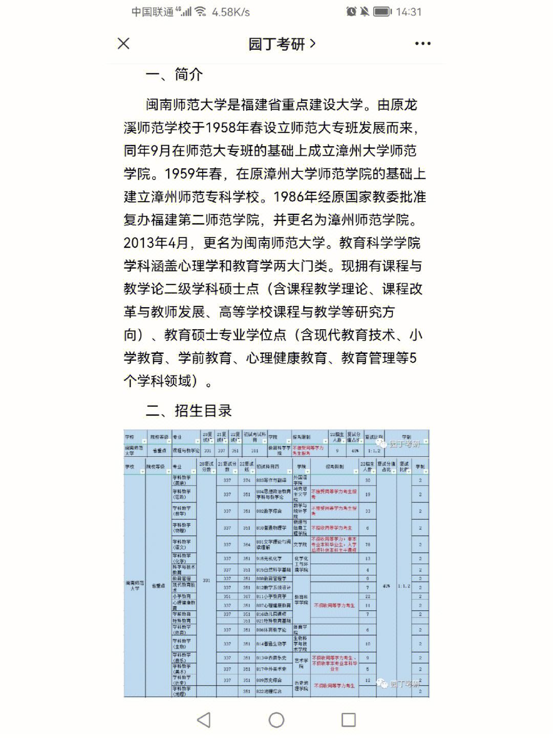 閩南師范大學(xué)考研好不好考？復(fù)試刷人嚴(yán)重嗎？-圖1