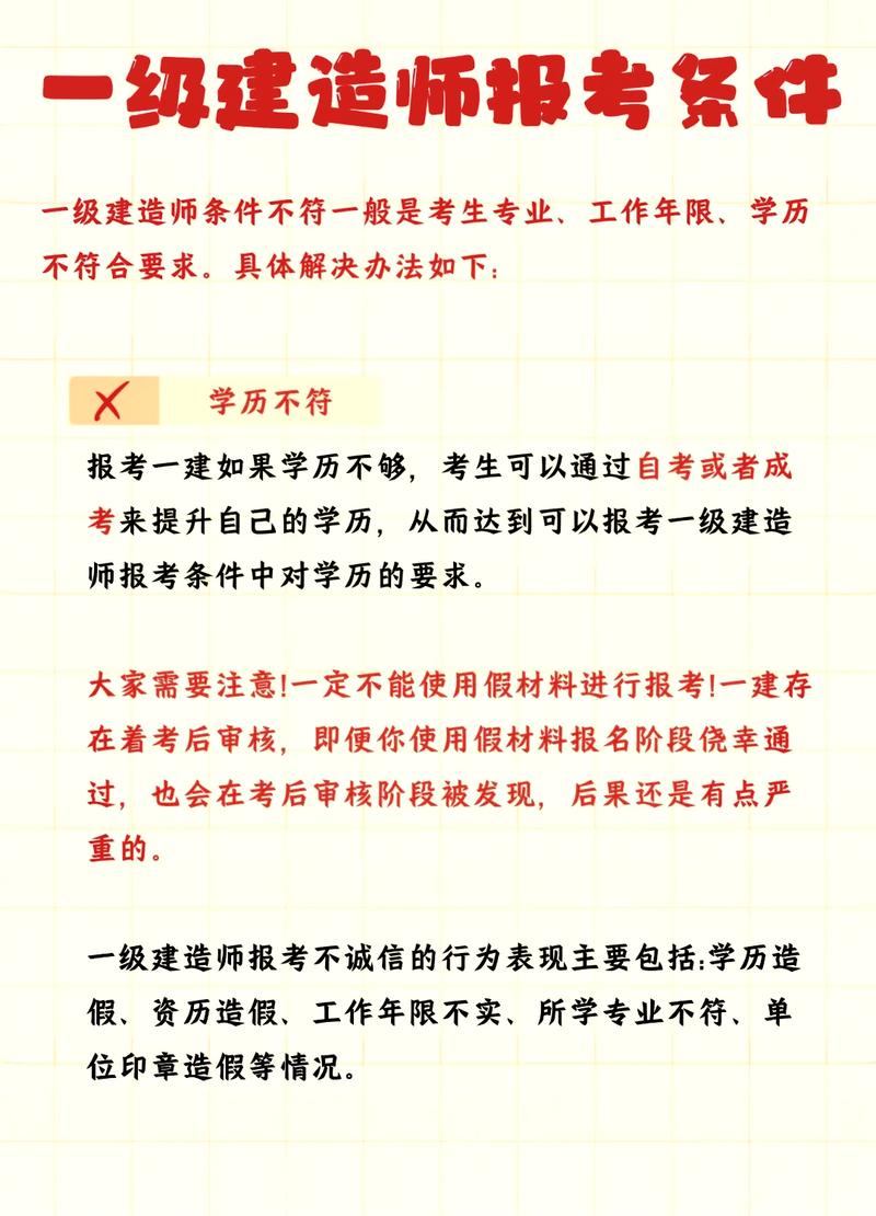 一級建造師學(xué)歷不符合報考條件-圖1