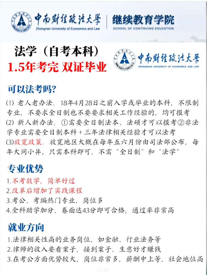 湖北自考法學(xué)本科考試科目有哪些？-圖4