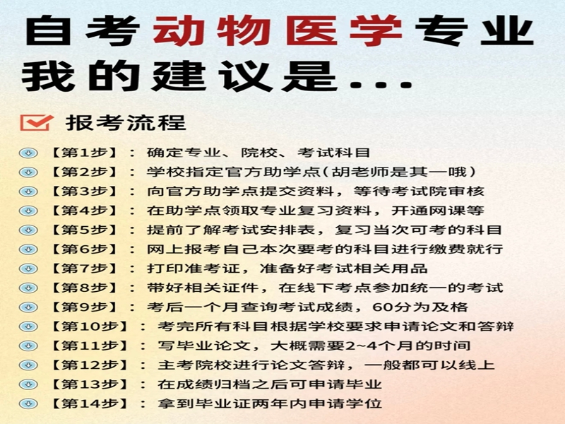 2025年小自考本科動(dòng)物醫(yī)學(xué)專(zhuān)業(yè)招生簡(jiǎn)章＋官網(wǎng)報(bào)名入口-圖2