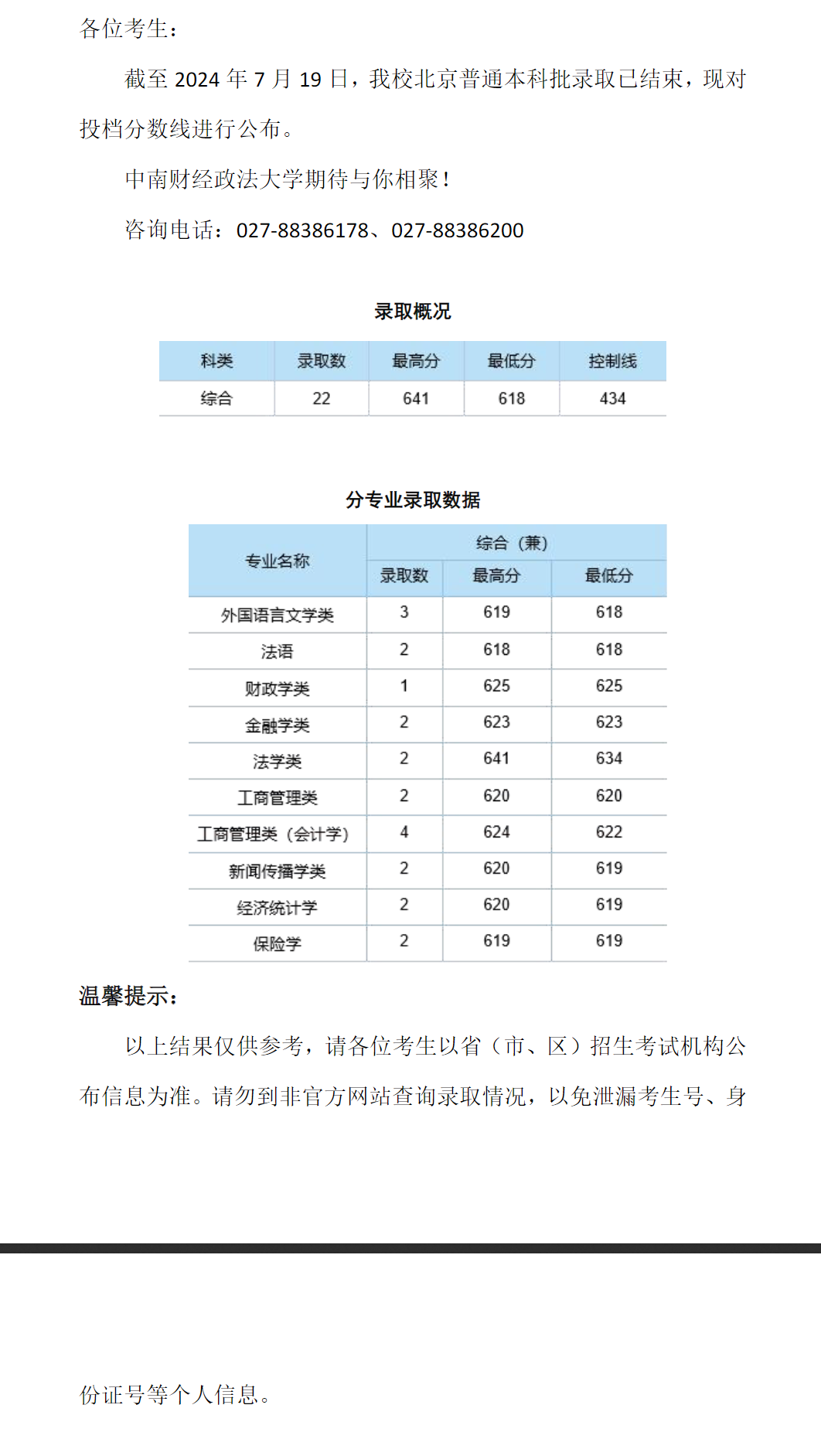 中南財(cái)經(jīng)大學(xué)分?jǐn)?shù)線-圖1