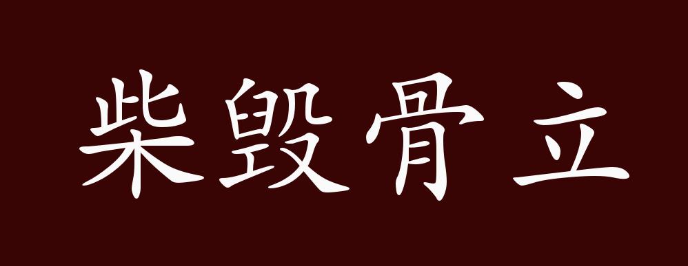 柴毀骨立是什么意思_近義詞_來(lái)源-圖1