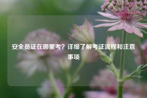 安全員證在哪里考？詳細(xì)了解考證流程和注意事項(xiàng)-圖1